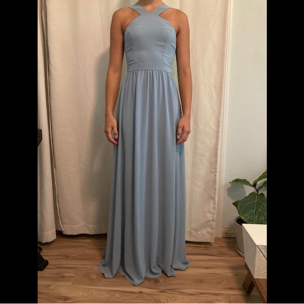 Air of Romance Light Blue Maxi Dress - LULU’S